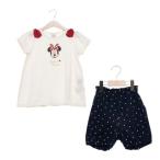 プティマイン petit main 【Disney】ミニーパジャマ【返品不可商品】 (オフホワイト)