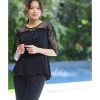 プールヴー PourVous ワイドフォーマルお呼ばれロング丈&結婚式ビスチェ風オールインワンパンツドレスオケージョンドレス フォーマル ワンピース