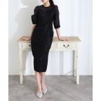 ショッピングスパンコール プールヴー PourVous 七分袖&ロング同窓会スパンコール大きいサイズ結婚式フォーマルオケージョンドレスパーティードレス フォーマル ワンピース