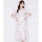 トッコクローゼット tocco closet ストレッチレースギャザーマーメイドスカート