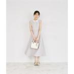 トッコクローゼット tocco closet 2WAYレース襟付き配色ライン入りニットワンピース