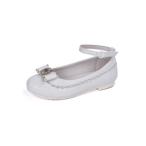 petipedopediped MINA Kids формальная обувь Flat туфли-лодочки с ремешком .(White)