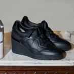 ショッピングリボン プラスダイアナ ＋diana 【6cmヒールアップ】ビジュー付きリボンスニーカー （黒人工スムース）