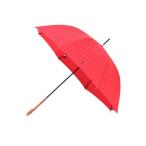 ショッピング水玉 雨傘 長傘 ドット ポロポニー ロゴ ワンポイント 水玉 （レッド）