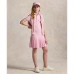 ポロ ラルフ ローレン POLO RALPH LAUREN (ガールズ 7才?16才)プリーテッド ストレッチ メッシュ ポロ ドレス (650ピンク