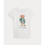 ポロ ラルフ ローレン POLO RALPH LAUREN (ガールズ 2才?6才)Polo ベア コットン ジャージー Tシャツ (100ホワイト)