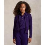 ポロ ラルフ ローレン POLO RALPH LAUREN (ガールズ 7才?16才)ミニケーブル コットン フルジップ フーディ (500パープル)