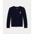 ポロ ラルフ ローレン POLO RALPH LAUREN (ガールズ 2才?6才)Polo ベア ミニケーブル コットン カーディガン (410ネイ