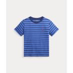 ポロ ラルフ ローレン POLO RALPH LAUREN (ボーイズ 2才?7才)ストライプド コットン ジャージー Tシャツ （400ブルー）