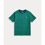 ポロ ラルフ ローレン POLO RALPH LAUREN (ボーイズ 8才?20才)ストライプド コットン ジャージー Tシャツ （300グリーン）