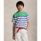 ポロ ラルフ ローレン POLO RALPH LAUREN (ボーイズ 8才?20才)ストライプド コットン ジャージー Tシャツ （300グリーン）
