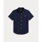 ポロ ラルフ ローレン POLO RALPH LAUREN (ボーイズ 2才?7才)コットン シアサッカー ショートスリーブ シャツ （410ネイビー