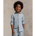 ポロ ラルフ ローレン POLO RALPH LAUREN (ボーイズ 2才?7才)ストライプド リネン シャツ （999マルチカラー）