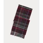 ショッピングラルフ ポロ ラルフ ローレン POLO RALPH LAUREN チェック フリンジ ウール マフラー （600レッド）