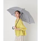 長傘 ギンガムチェックプリント ポロポニー 日本製 （AUTO）レイングッズ
