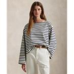 ポロ ラルフ ローレン POLO RALPH LAUREN ストライプド ボートネック マリナー Tシャツ （410ネイビー）