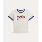 ポロ ラルフ ローレン POLO RALPH LAUREN ロゴ コットン ジャージー リンガー Tシャツ （100ホワイト）