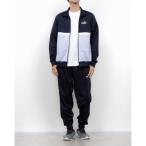 プーマ PUMA メンズ ジャージ上下セット ポリ カラーブロックスーツ_ 687659 （New Navy）