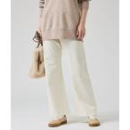 kalitequalite 2WAY задний pi-chi semi flare pants ( "теплый" белый )