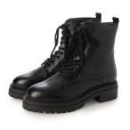 ショッピングローズ ロビンローズ Robin Rose KLONDIKE/クロンダイク 本革 厚底 レースアップブーツ （BLK）