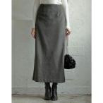 ショッピングリエディ リエディ Re:EDIT [2024-25 WINTER COLLECTION][低身長/高身長サイズ有]選べる無地orチェック柄起毛タイトスカート