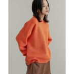 ショッピングリエディ リエディ Re:EDIT [静電気防止]モヘアライクニットトップス （オレンジ）
