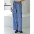 リエディ Re:EDIT マルチストライプブロードカーゴパンツ （ストライプブルー）