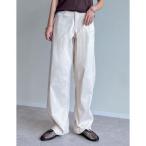 リエディ Re:EDIT エアリーストレッチバレルレッグパンツ （アイボリー）