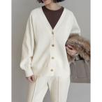 リエディ Re:EDIT メタルボタンドルマンニットカーディガン （アイボリー）