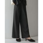 ショッピングリエディ リエディ Re:EDIT ヘリンボーン微起毛ルーズパンツ （ブラック）