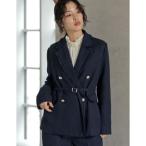 リエディ Re:EDIT ツイードダブルテーラードジャケット （ネイビー）