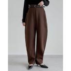 ショッピングリエディ リエディ Re:EDIT ベルトループ付きダンボールカーブパンツ （ブラウン）