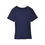リエディ Re_EDIT テレコリブクルーネック半袖Tシャツ (ネイビー)