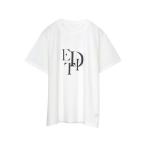 ショッピングリエディ リエディ Re:EDIT [接触冷感]スタックロゴプリントTシャツ （ホワイト×ブラック）
