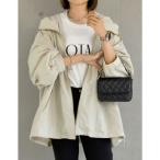 ショッピングリエディ リエディ Re:EDIT ナイロンボリュームミドルマウンテンパーカー （アイボリー）