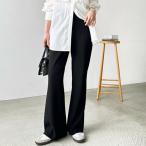 ji-laGeeRA прекрасный ножек .. semi flair легкий брюки [ собственный cut возможность ] ( черный )