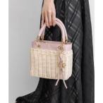 ランダ RANDA 2WAY ラタンスクエアハンドバッグ （PINK）