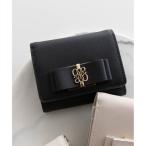 ショッピングblack ランダ RANDA モノグラムリボン二つ折りウォレット （BLACK）