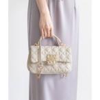 ランダ RANDA 2WAY モノグラムビジューキルティングバック （IVORY）
