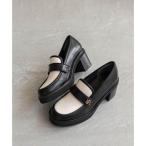 ランダ RANDA モノグラムパーツボリュームソールローファー （IVORY）