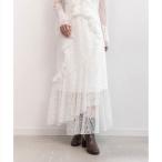 ランダ RANDA ラッフルレースマーメイドスカート （WHITE）