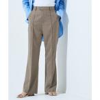 lasRASWlinen Like булавка tuck flare pants (mo хаки )