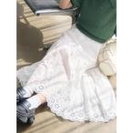 レトロガール RETRO GIRL スカラップフレアSK (WHT2)