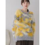 ショッピングレトロ レトロガール RETRO GIRL ニュアンス柄起毛NT （YEL0）