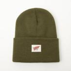 レッドウィング RED WING ロゴニットビーニーハット ニット帽 （アーミーグリーン）
