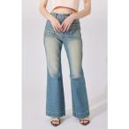 ブーツカットデニムパンツ BLU