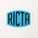 リクタ RICTA CLEAR MYLAR STICKER 2INCH×1.5INCH （ブルー-ホワイト）