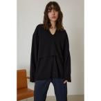 リムアーク RIM.ARK Smooth touch skipper knit tops (BLK)