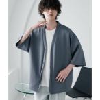 ロッキーモンロー Rocky Monroe 接触冷感 カーディガン ダンボールニット 半袖 ストレッチ メンズ レディース ライトアウター 半端丈 無