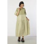 ピグメントドッキングティアードワンピース GRN